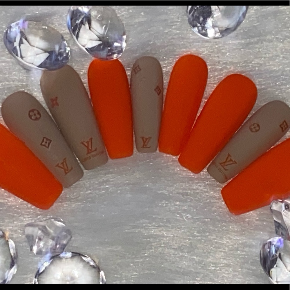 Tangerine Zen||Press-on Nail Set
